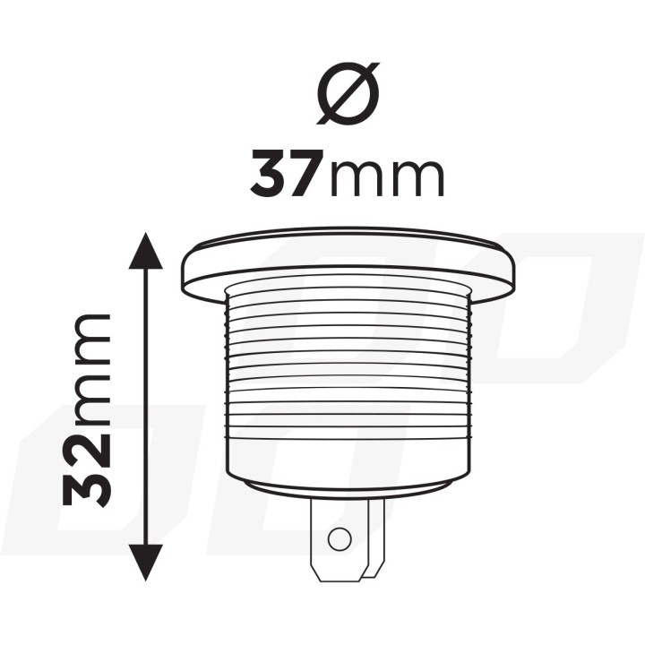 Digitálny automobilový voltmeter 3–33V do panelu