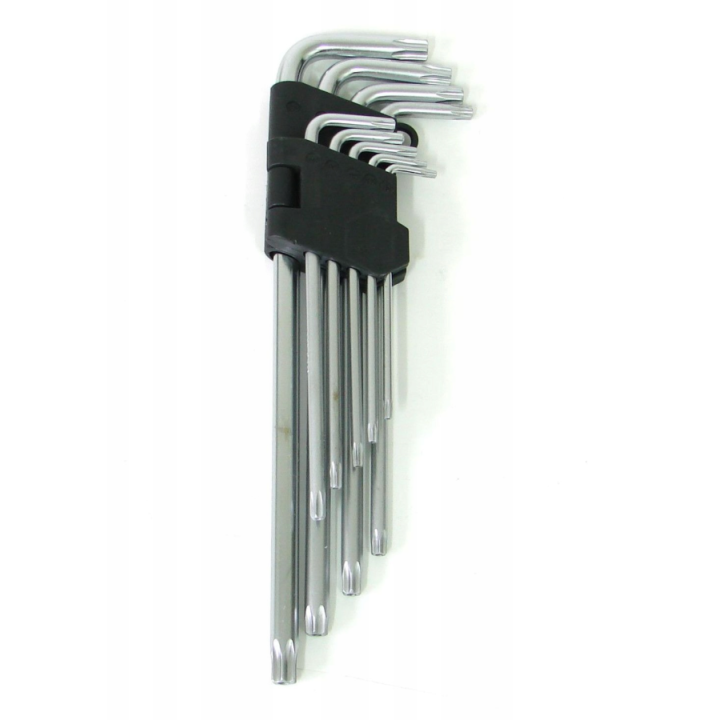 Sada Torx kľúčov T10–T50 – L-kové kľúče v držiaku