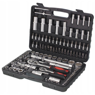 Gola sada 1/2" + 1/4" s račňou 108-dielna