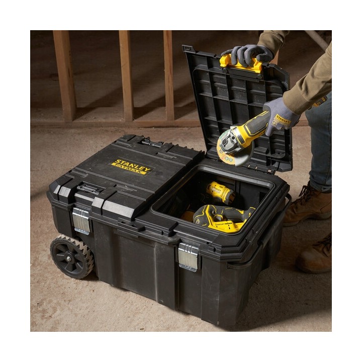 Box na náradie na kolieskach Stanley FatMax – mobilný montážny box 113 l, nosnosť 50 kg