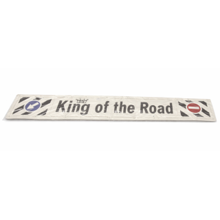 Zásterka na náves 2400x350 biela KING OF THE ROAD