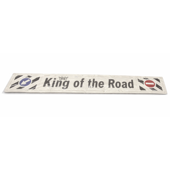 Zásterka na náves 2400x350 biela KING OF THE ROAD