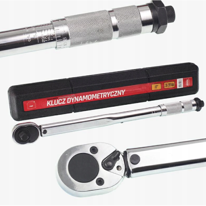 Momentový kľúč 1/2" 28–210 Nm na kolesá a servis