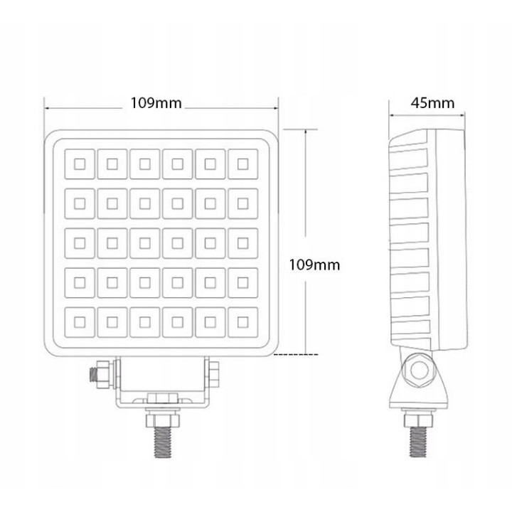 Pracovný LED svetlomet 30 LED 7200 lm FLOOD 9–36 V