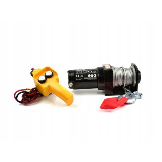 Elektrický naviják 12 V 900 kg s 12m oceľovým lanom
